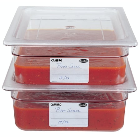 Cambro Cambro - Camwear Food Pan Cover, 1/2 Size, Polycarbonate, Clear, NSF, PK6 20CWC135